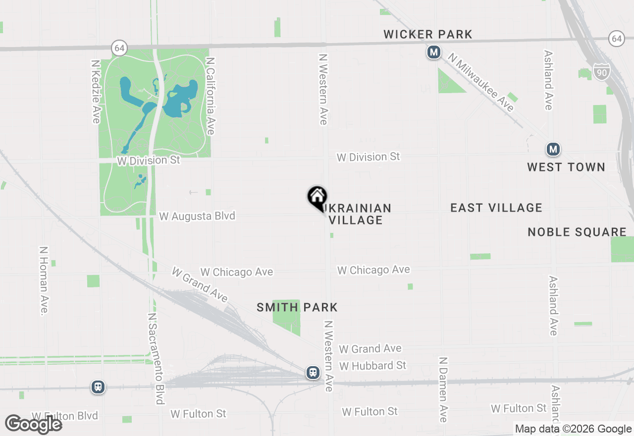 Map of 2419 W Augusta Boulevard, Chicago, IL 60622