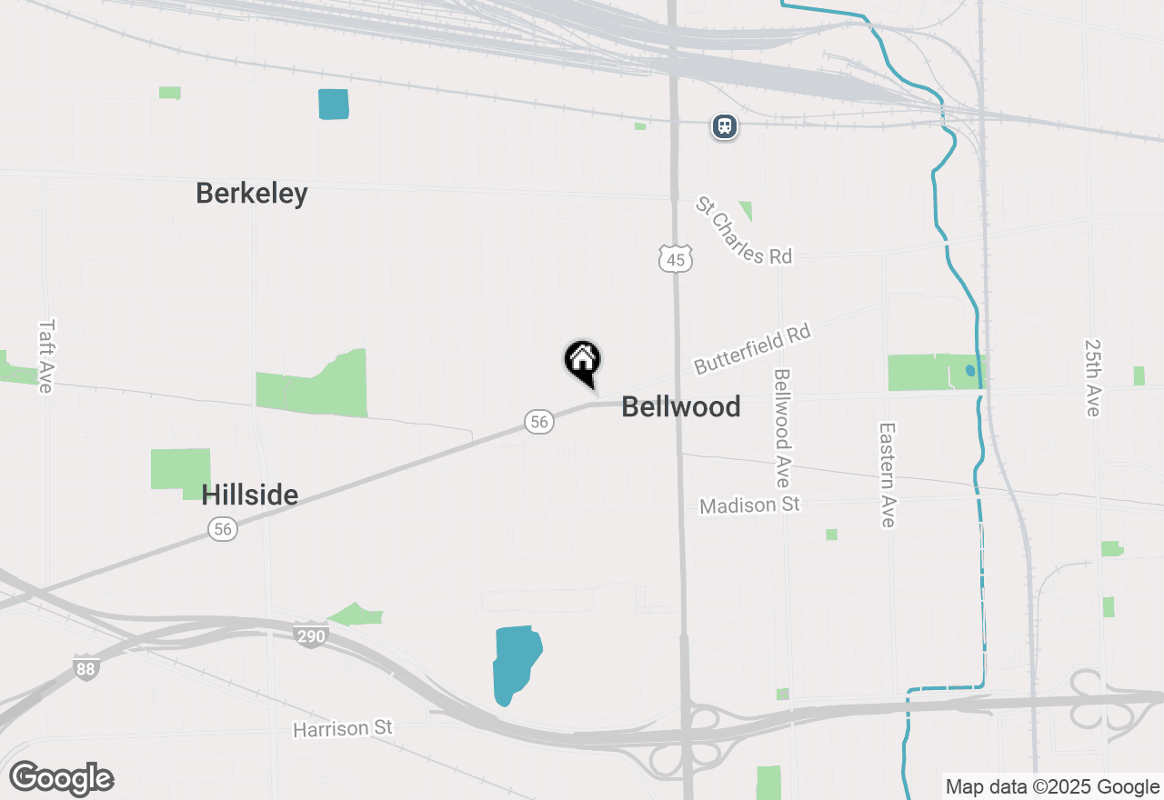 Map of 543 Geneva Avenue #104A, Bellwood, IL 60104