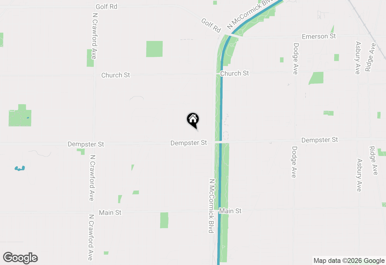 Map of 8835 Forestview Road, Evanston, IL 60203