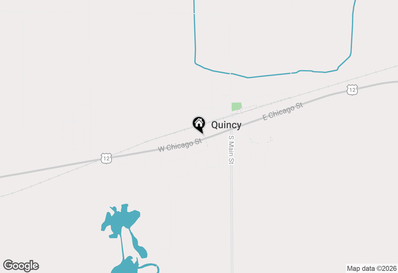 Map of 52 W Chicago Street, Quincy, MI 49082