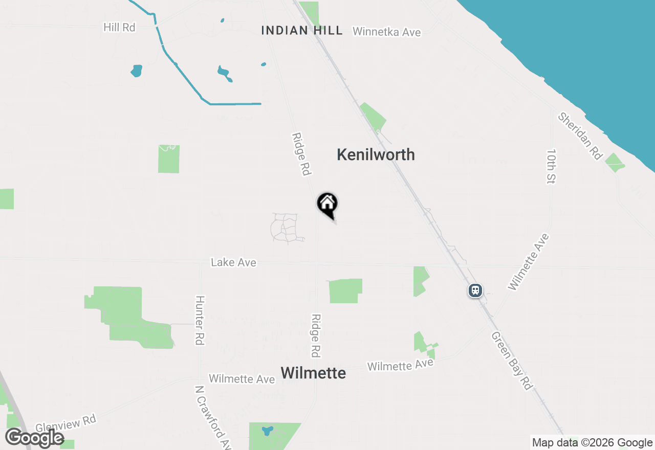 Map of 1822 Walnut Avenue, Wilmette, IL 60091