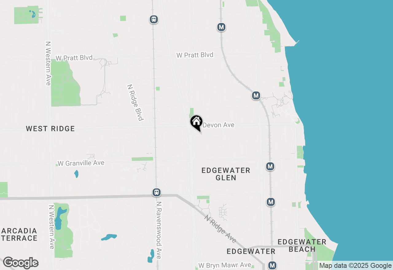 Map of 1541 W Highland Avenue, Chicago, IL 60660