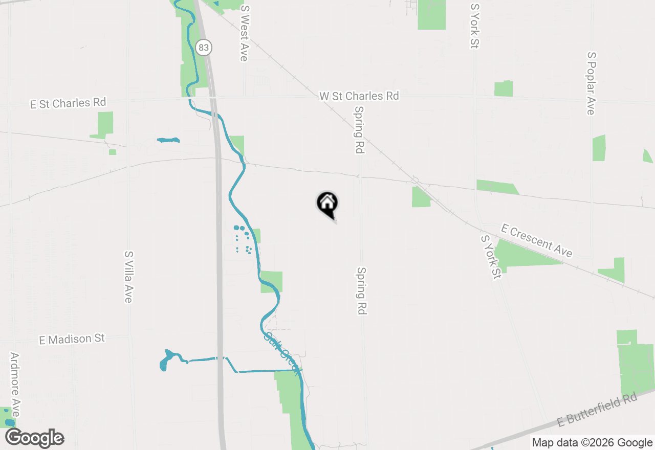 Map of 594 S Fairfield Avenue, Elmhurst, IL 60126