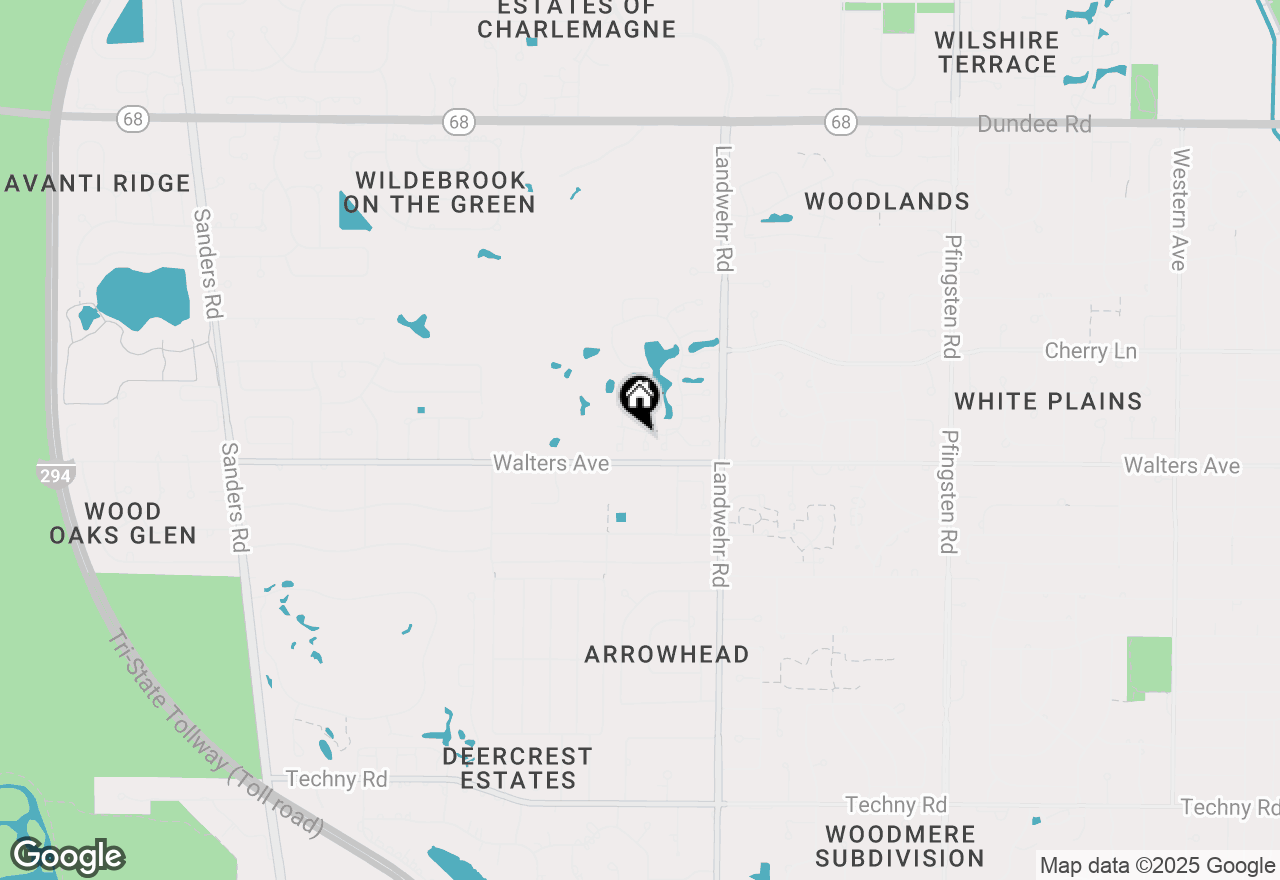 Map of 5 The Court Of Charlwood, Northbrook, IL 60062