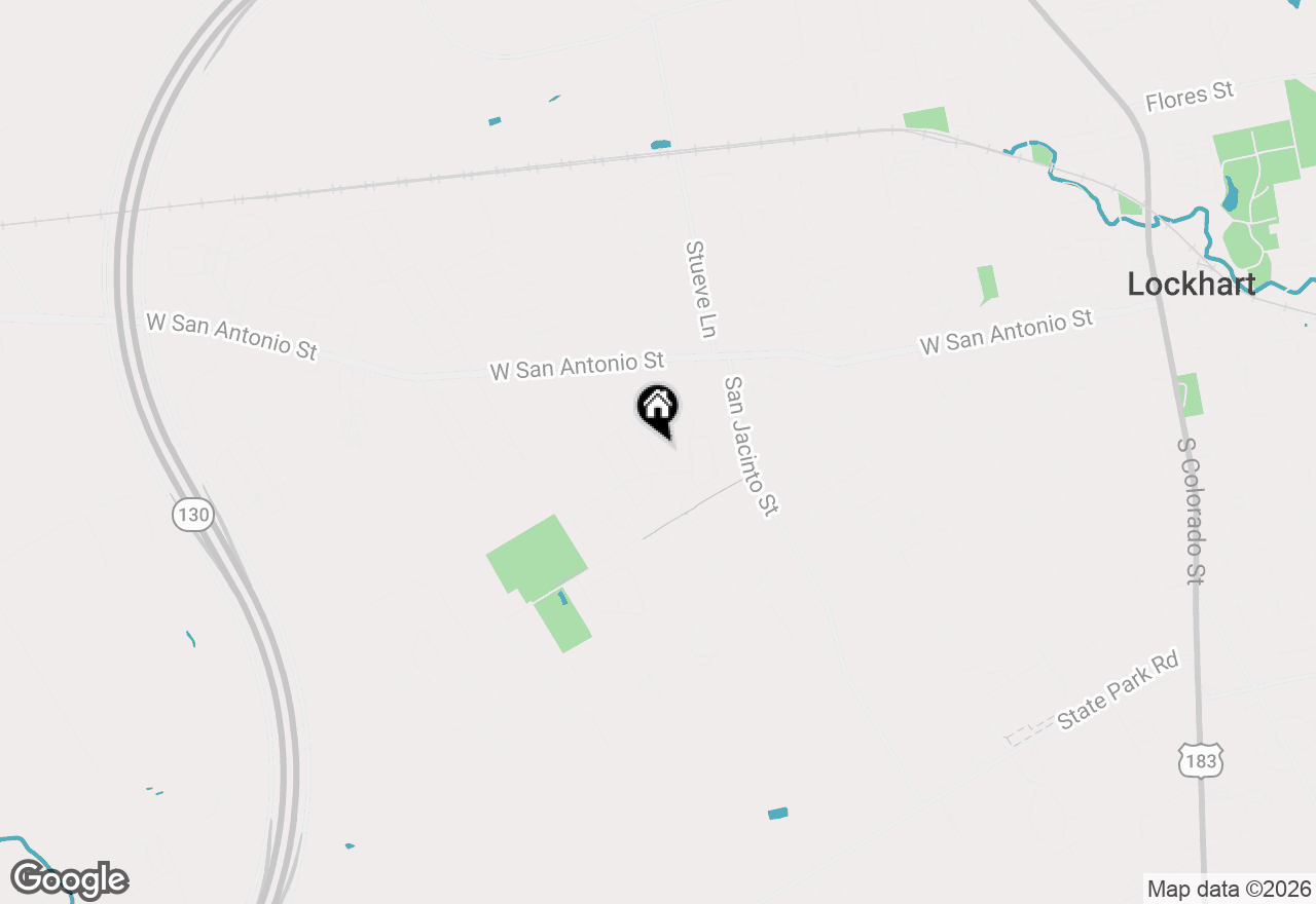 Map of 320 Darwin Pl, Lockhart, TX 78644