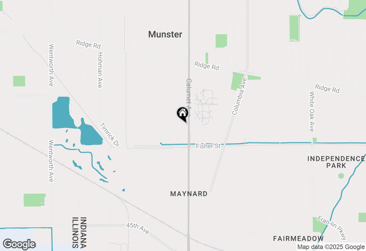 Map of 8767 Jefferson Avenue, Munster, IN 46321