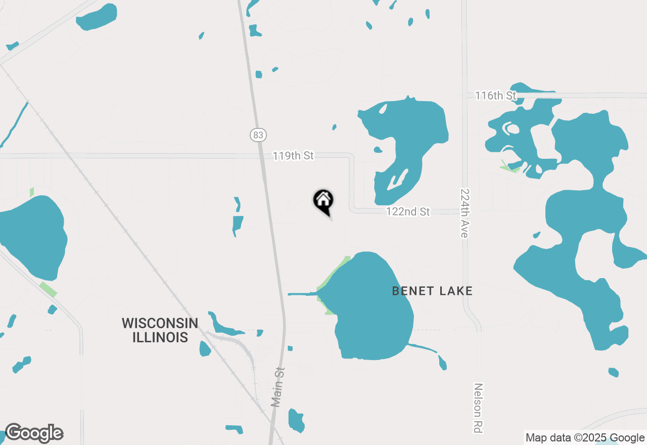 Map of 12290 233rd Ave, Trevor, WI 53179