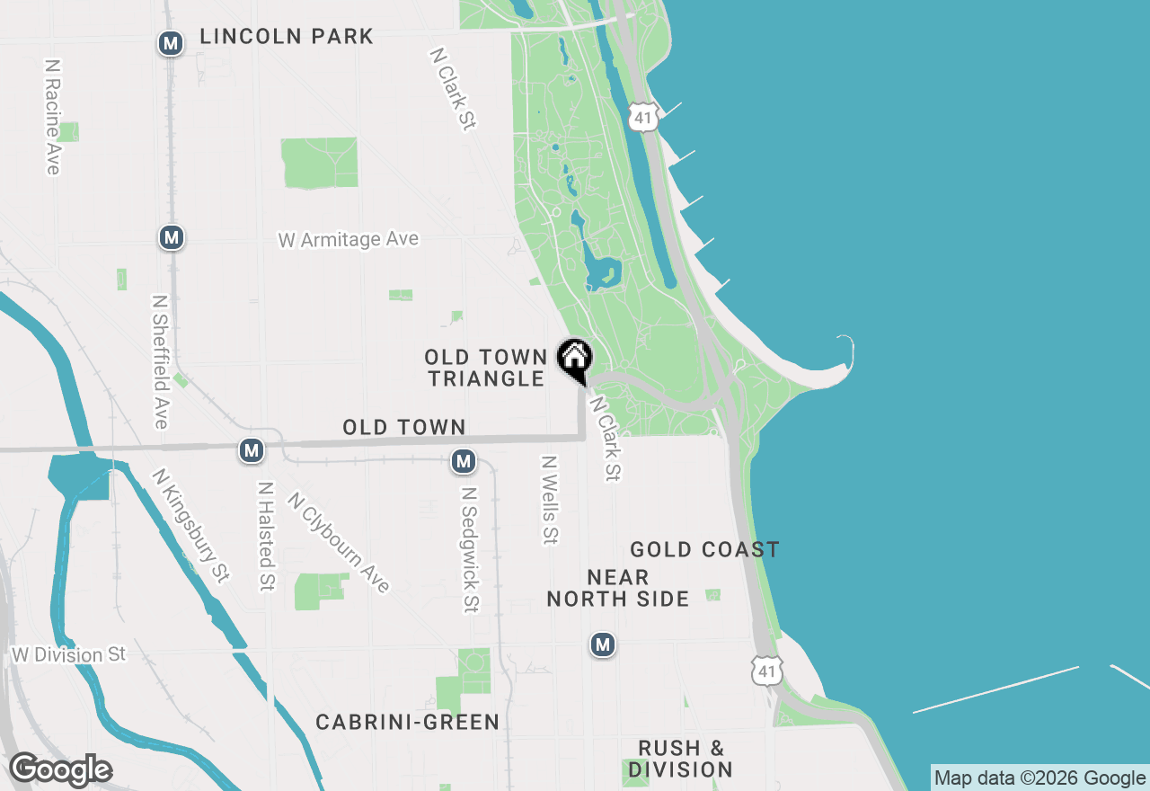 Map of 1660 N La Salle Drive #1807, Chicago, IL 60614