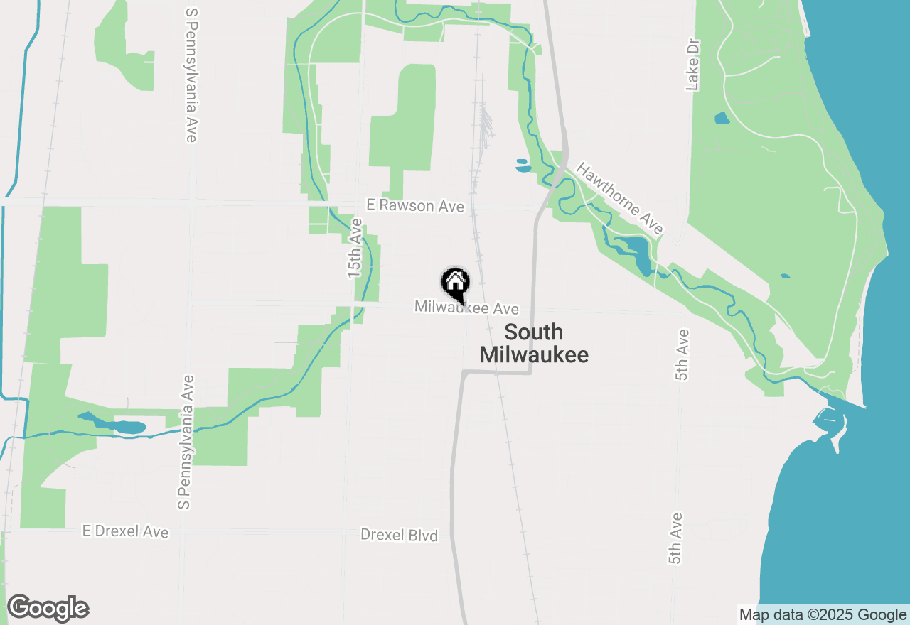 Map of 1209 Milwaukee Ave, South Milwaukee, WI 53172
