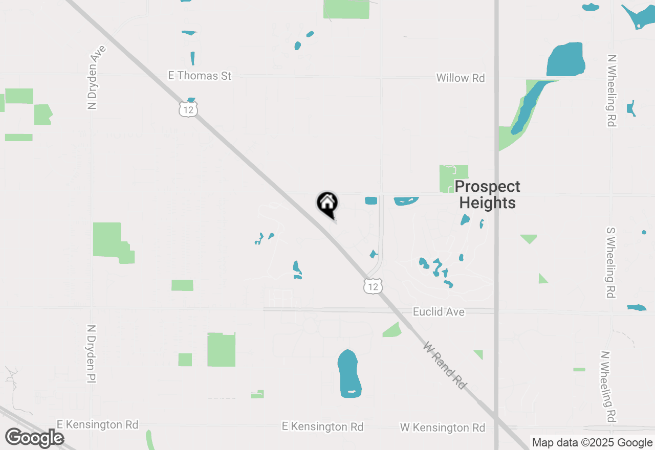 Map of 1010 Butternut Lane #D, Mount Prospect, IL 60056