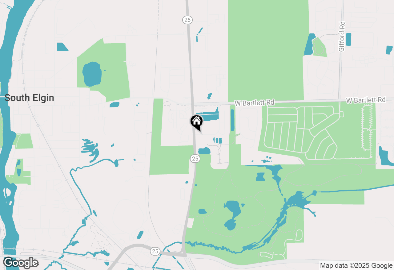 Map of 2376 Southwind Boulevard, South Elgin, IL 60177