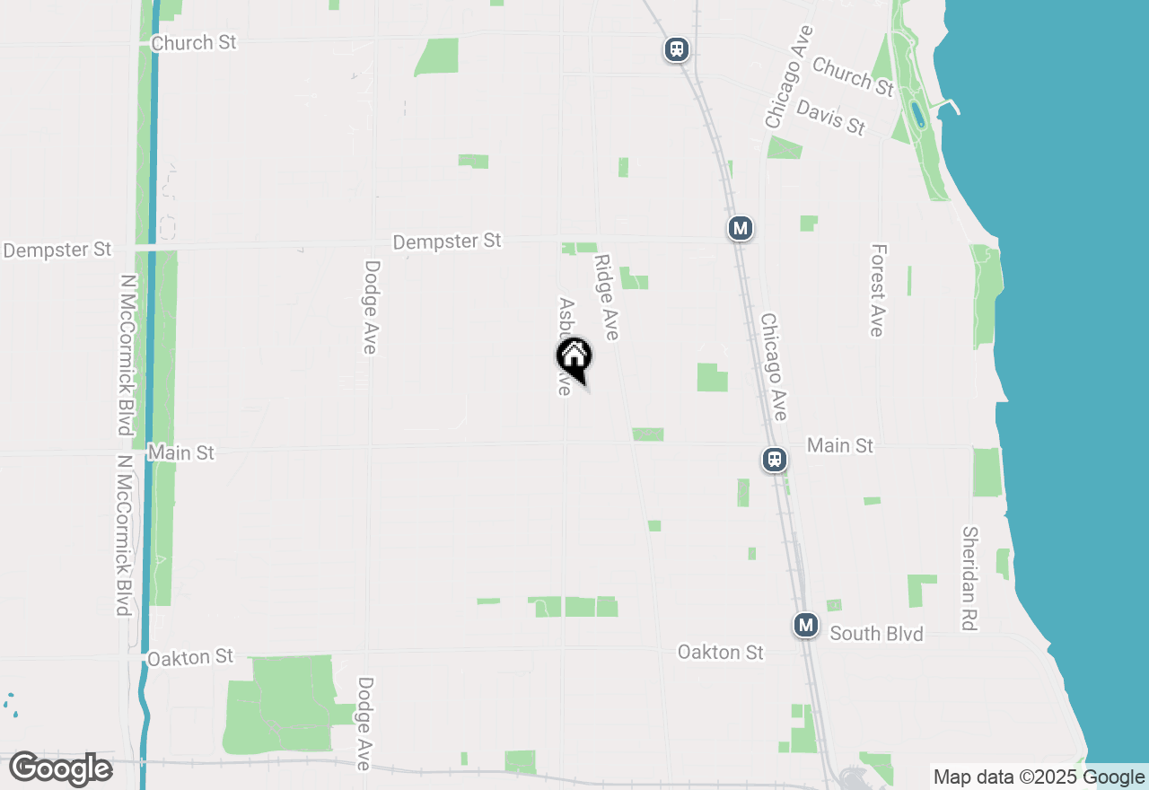 Map of 1222 Lee Street, Evanston, IL 60202