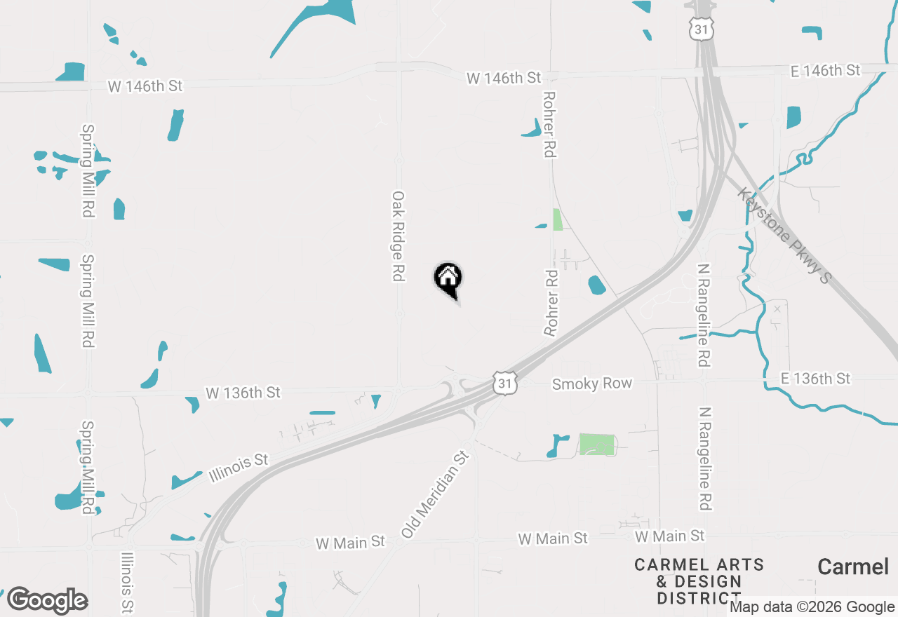 Map of 13738 Roswell Drive, Carmel, IN 46032