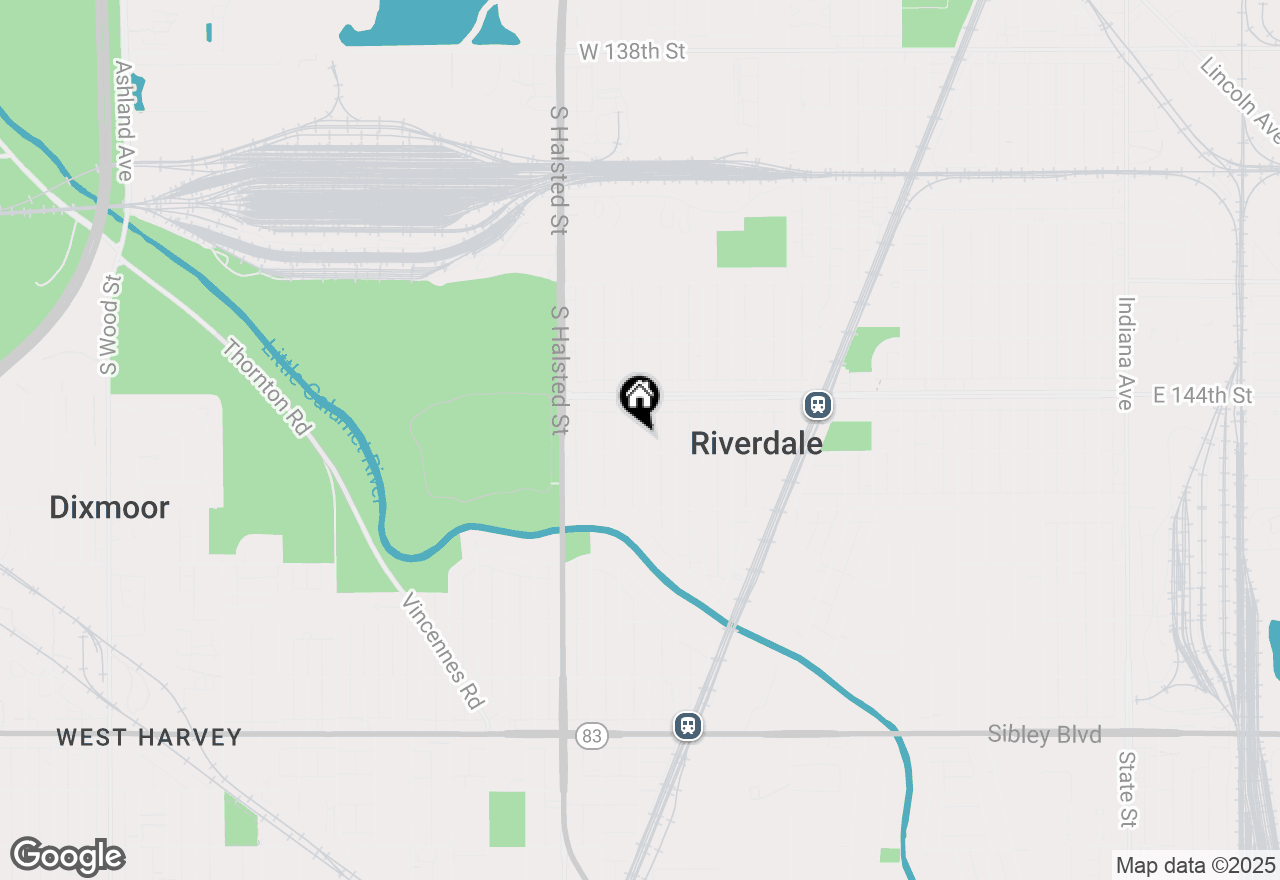 Map of 14430 S Lowe Avenue, Riverdale, IL 60827