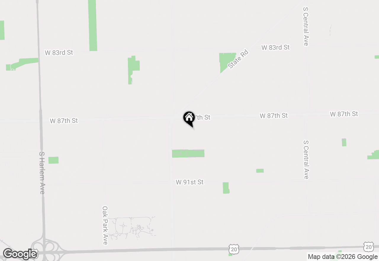 Map of 8759 Mobile Avenue, Oak Lawn, IL 60453
