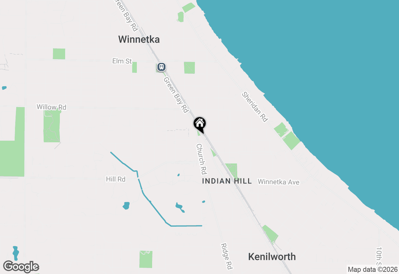 Map of 259 Church Road, Winnetka, IL 60093