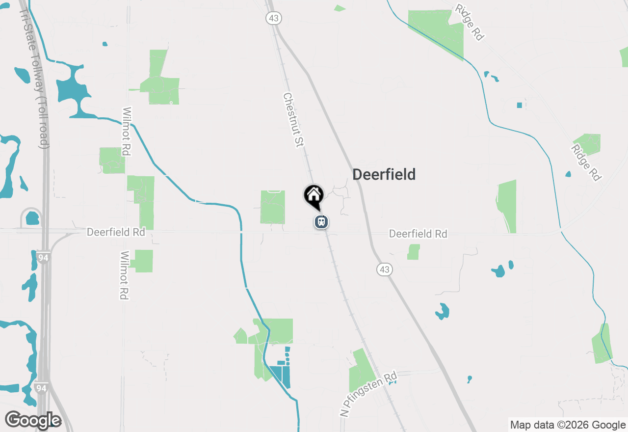 Map of 834 Chestnut Street, Deerfield, IL 60015