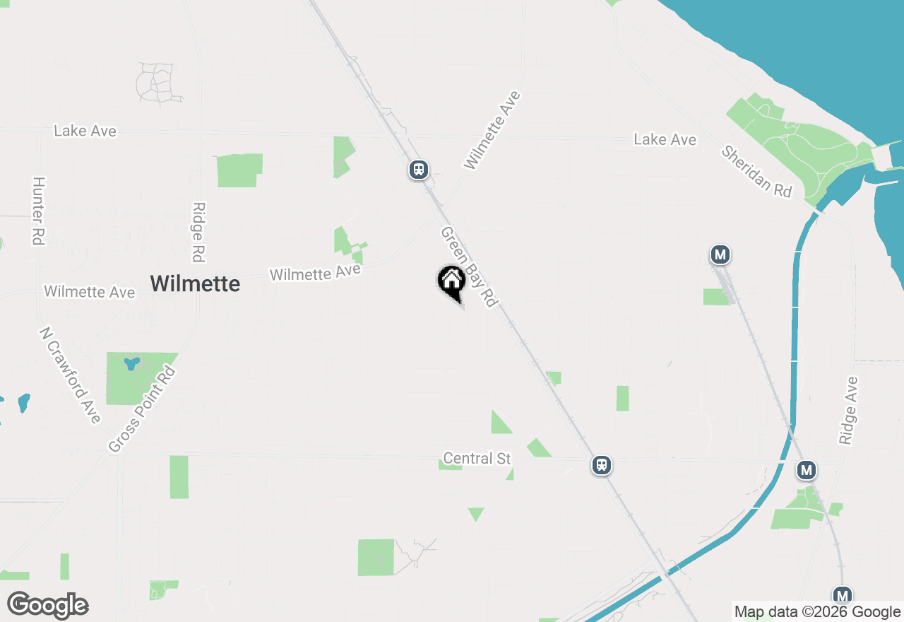 Map of 219 Catalpa Place, Wilmette, IL 60091