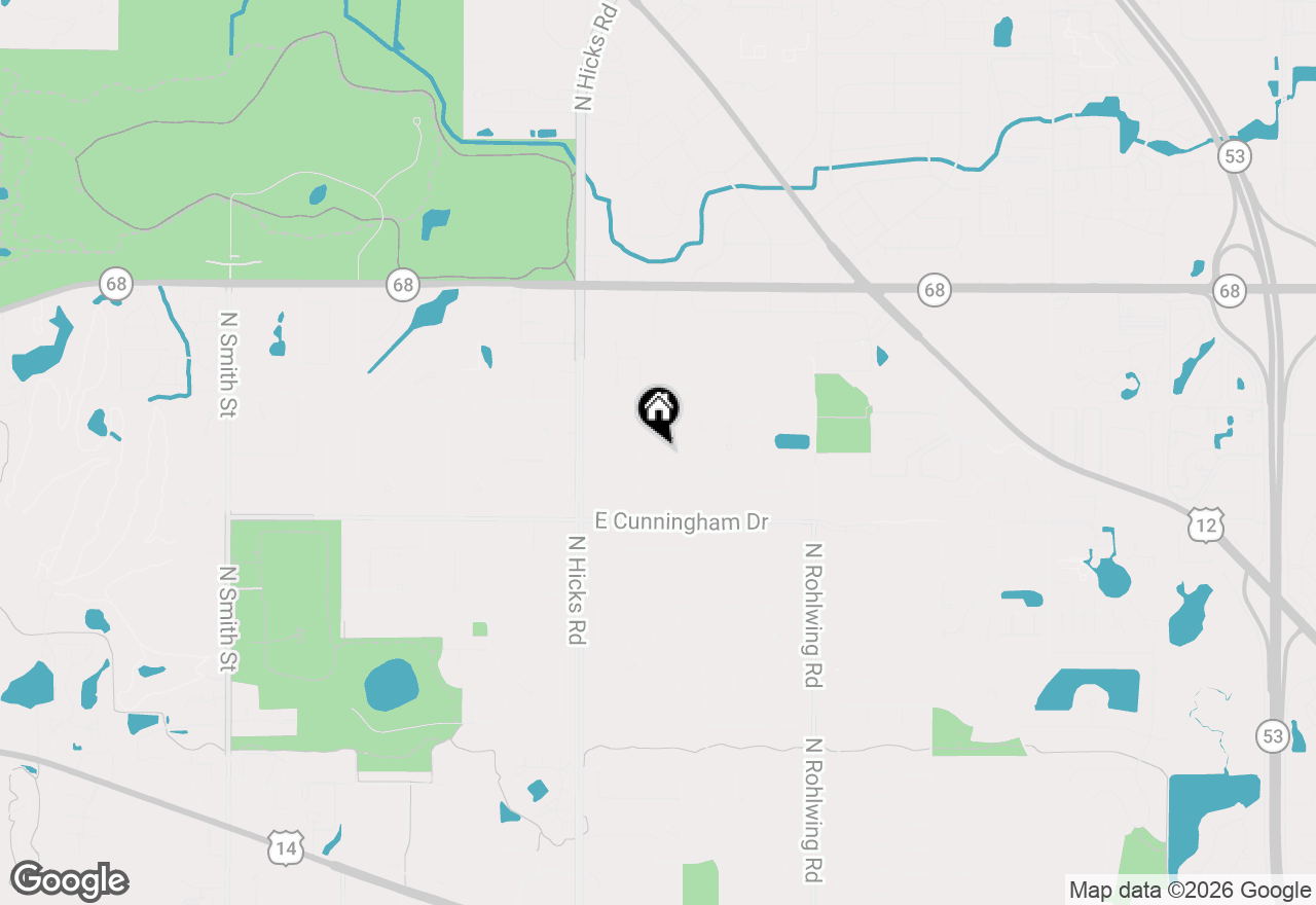 Map of 524 E Knox Street, Palatine, IL 60074