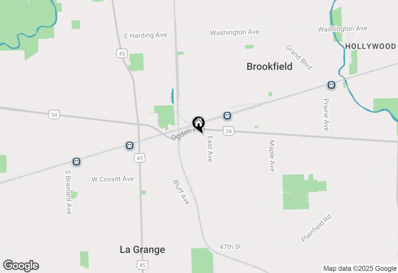 Map of 30 Washington Avenue, La Grange, IL 60525