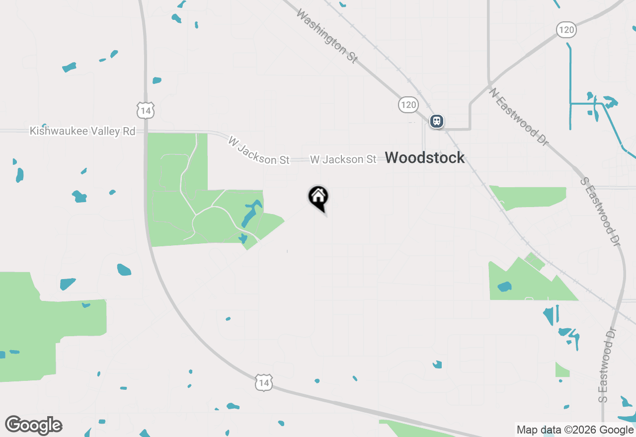 Map of 507 Gerry Street, Woodstock, IL 60098