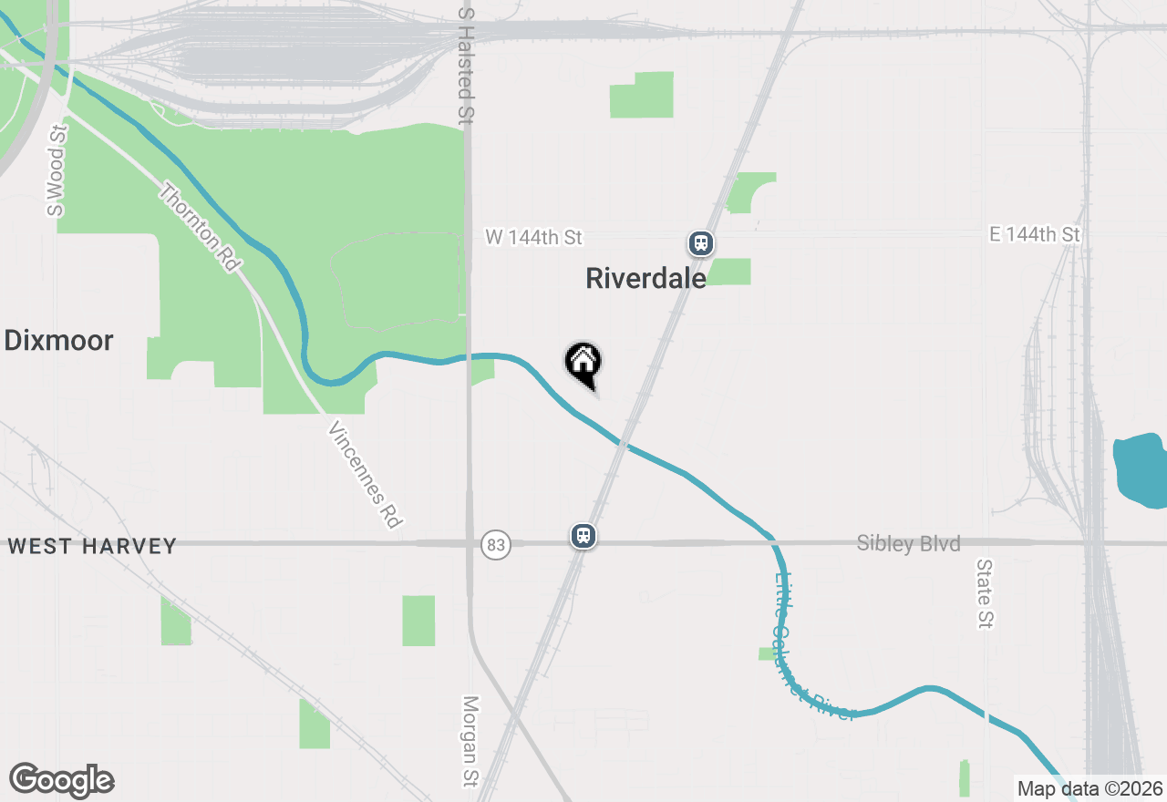 Map of 320 Streamside Drive, Harvey, IL 60426