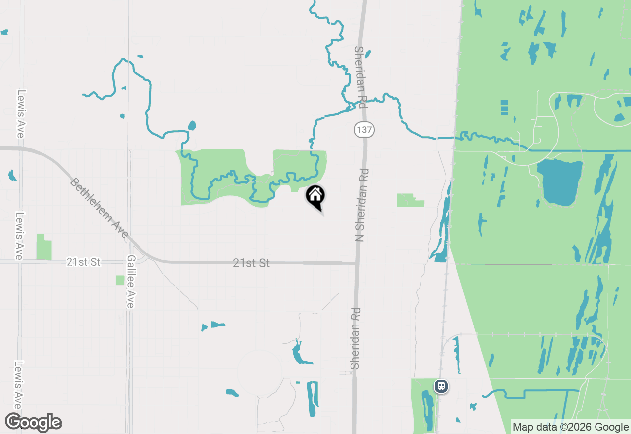 Map of 1404 Wilson Court, Zion, IL 60099
