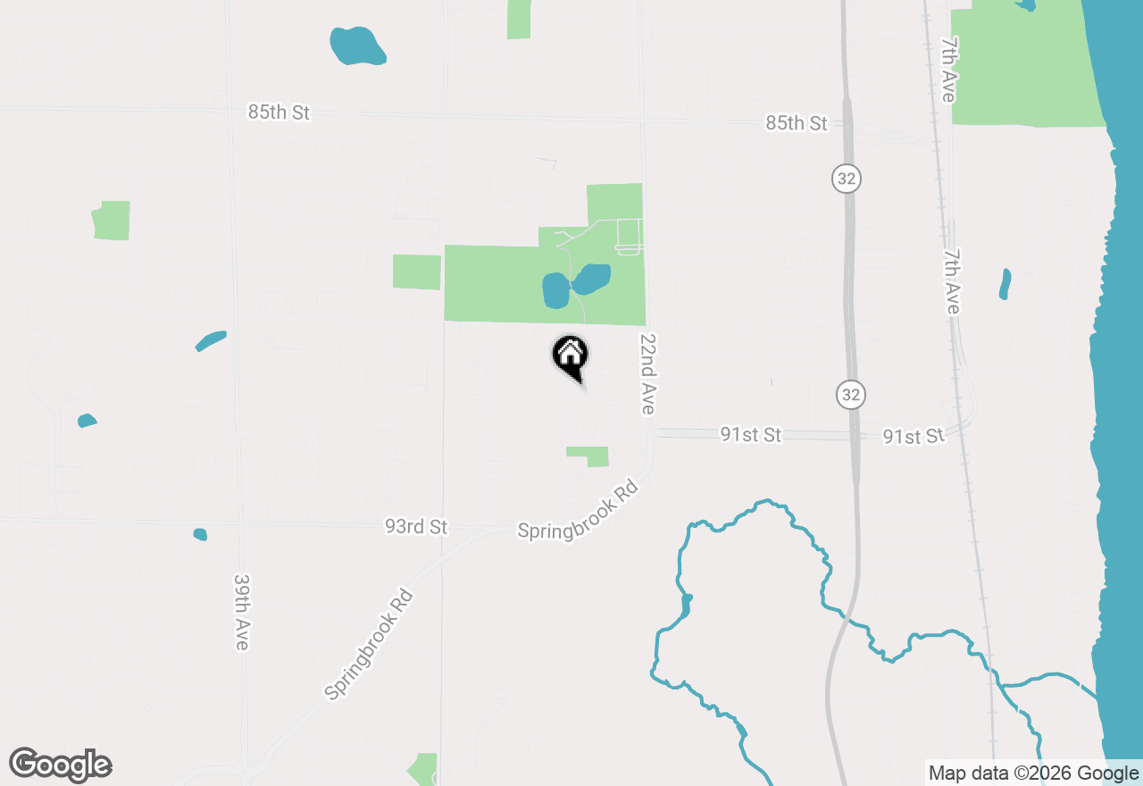 Map of 9013 26th Ave, Kenosha, WI 53143