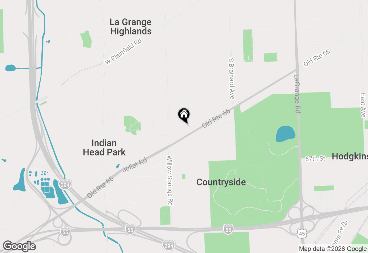 Map of 10744 W Clocktower Drive, Countryside, IL 60525