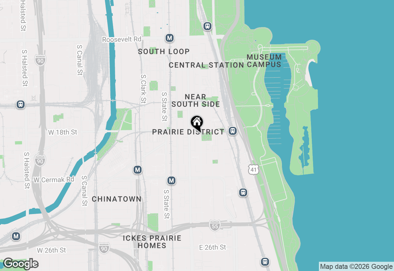 Map of 1816 S Indiana Avenue #D, Chicago, IL 60616