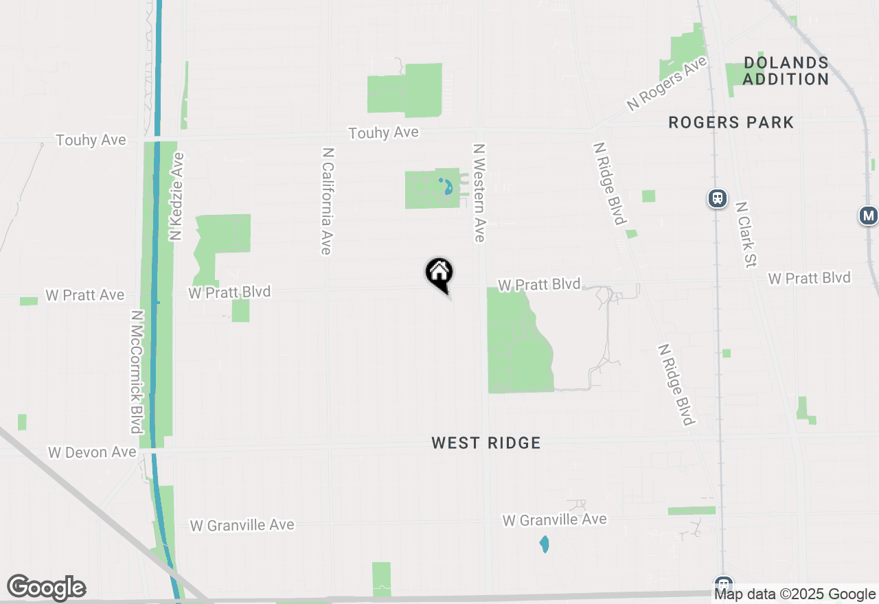 Map of 6734 N Campbell Avenue, Chicago, IL 60645