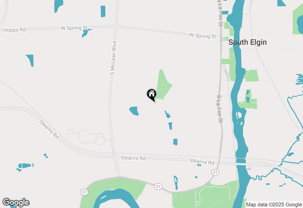 Map of 895 Franklin Avenue, South Elgin, IL 60177