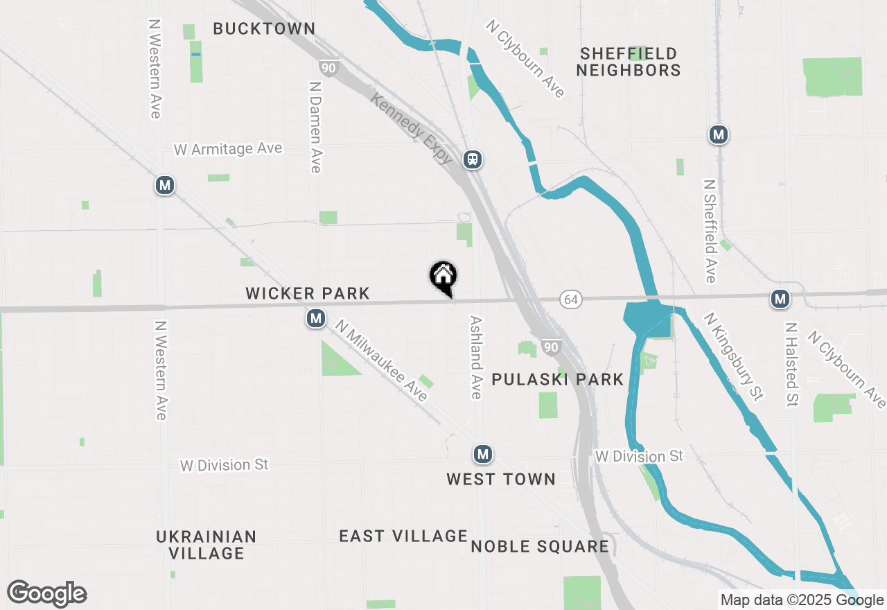 Map of 1653 W North Avenue, Chicago, IL 60622