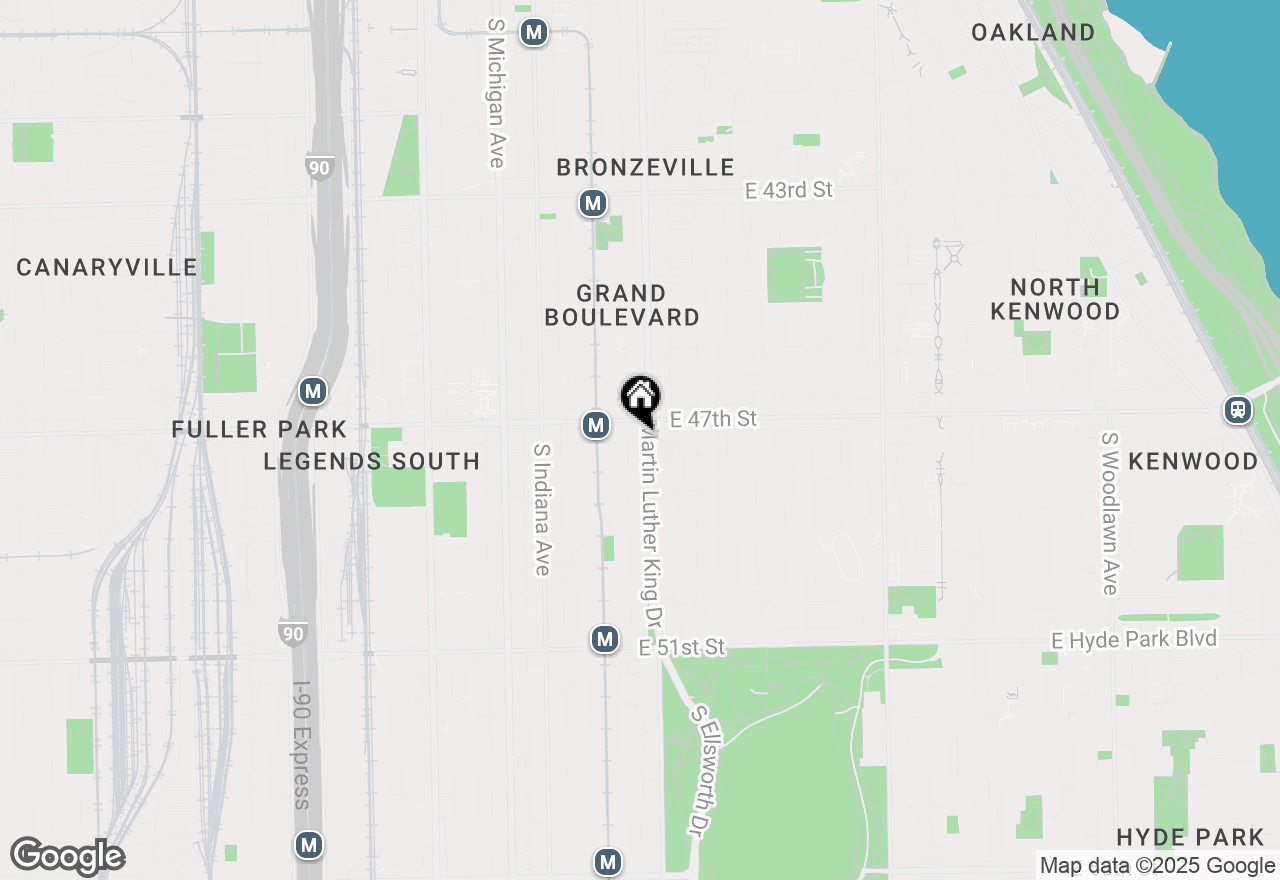 Map of 4718 S King Drive #2W, Chicago, IL 60615