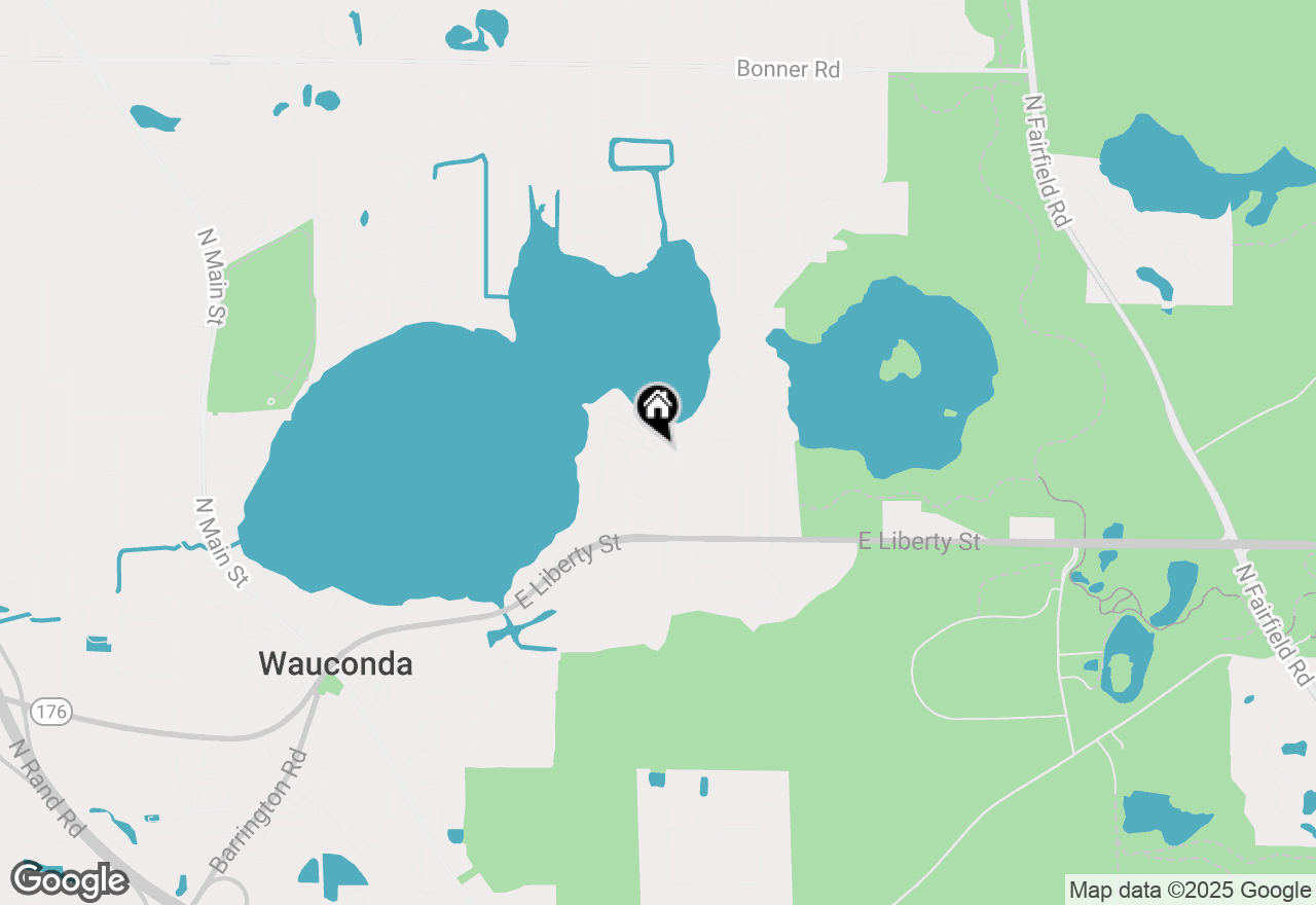 Map of 419 Hill Street, Wauconda, IL 60084