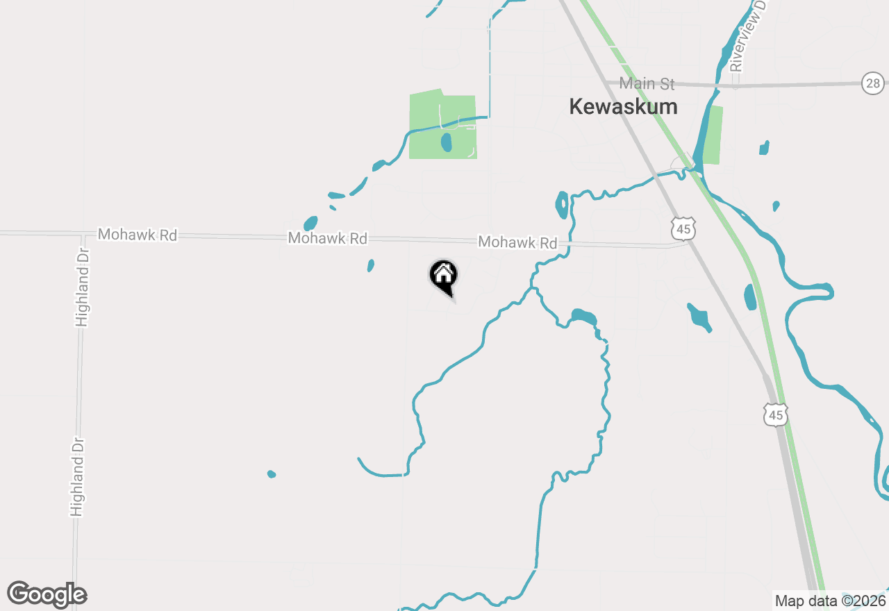 Map of 705 Chief Kewaskum Pl, Kewaskum, WI 53040