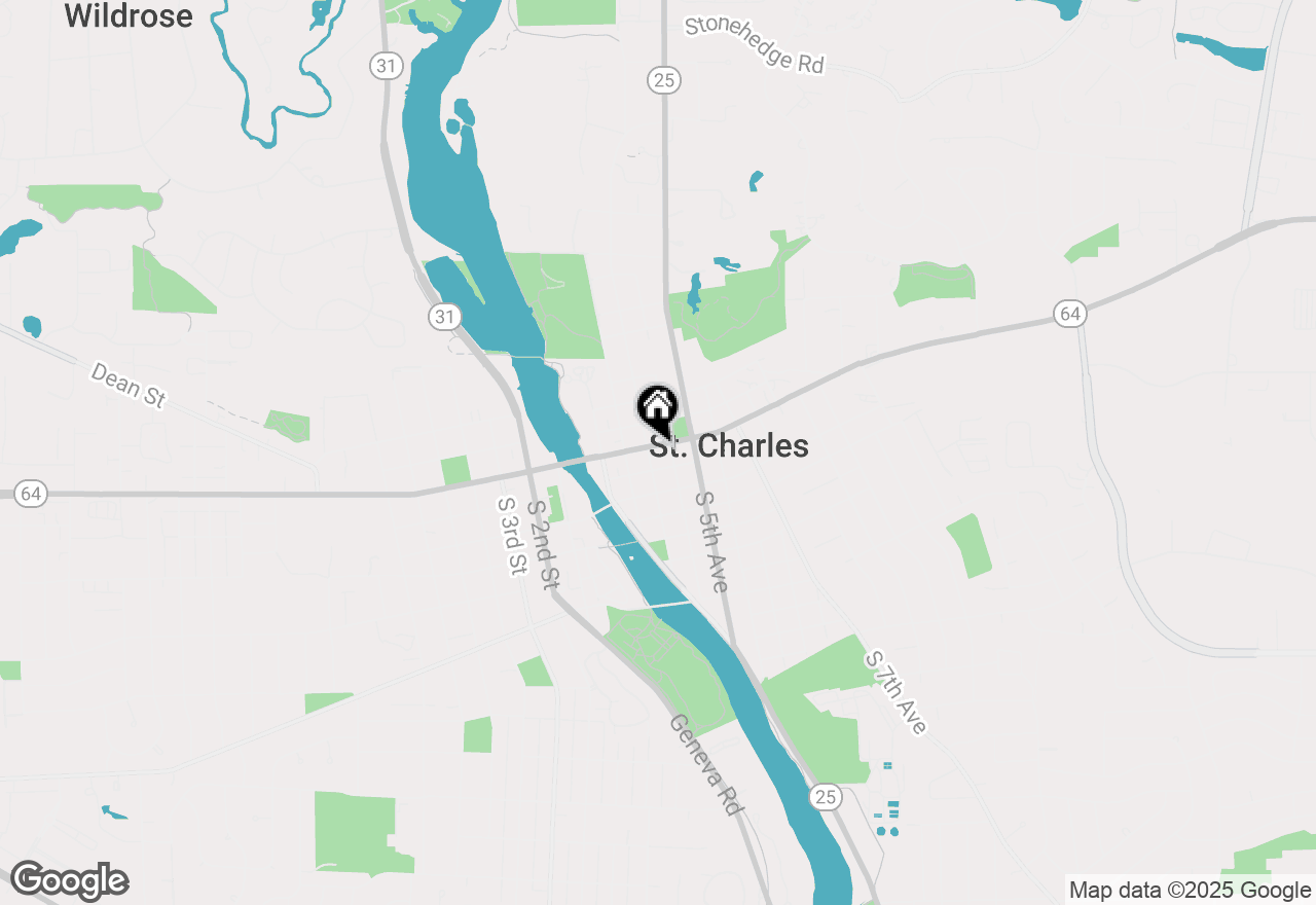 Map of 303 E Main Street, St. Charles, IL 60174