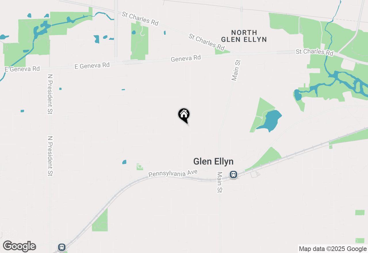 Map of 615 Western Avenue, Glen Ellyn, IL 60137