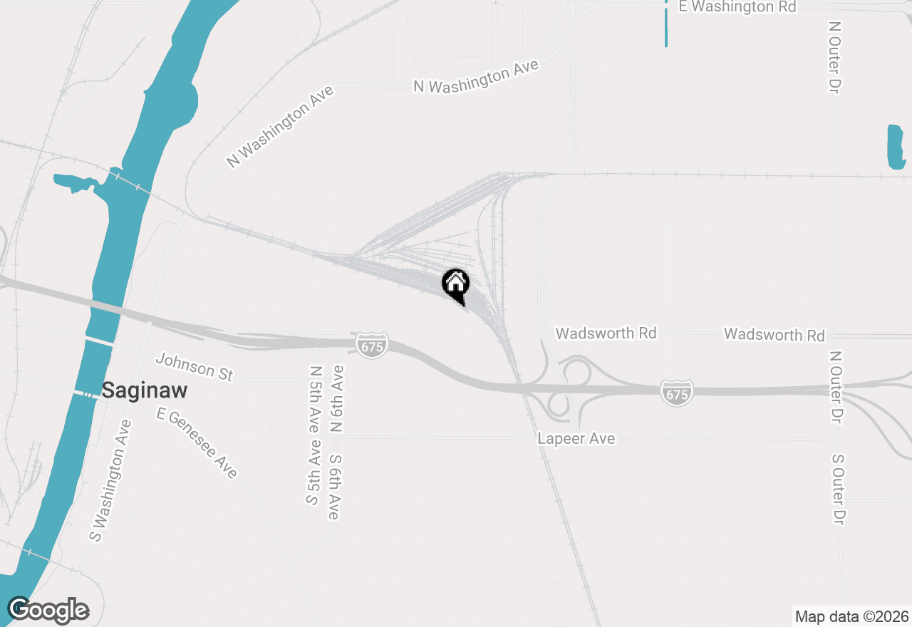 Map of 1810 Carroll Street, Saginaw, MI 48601
