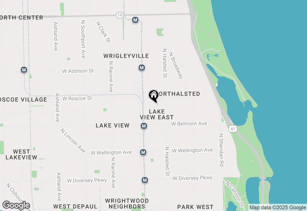 Map of 849 W Buckingham Place #G, Chicago, IL 60657