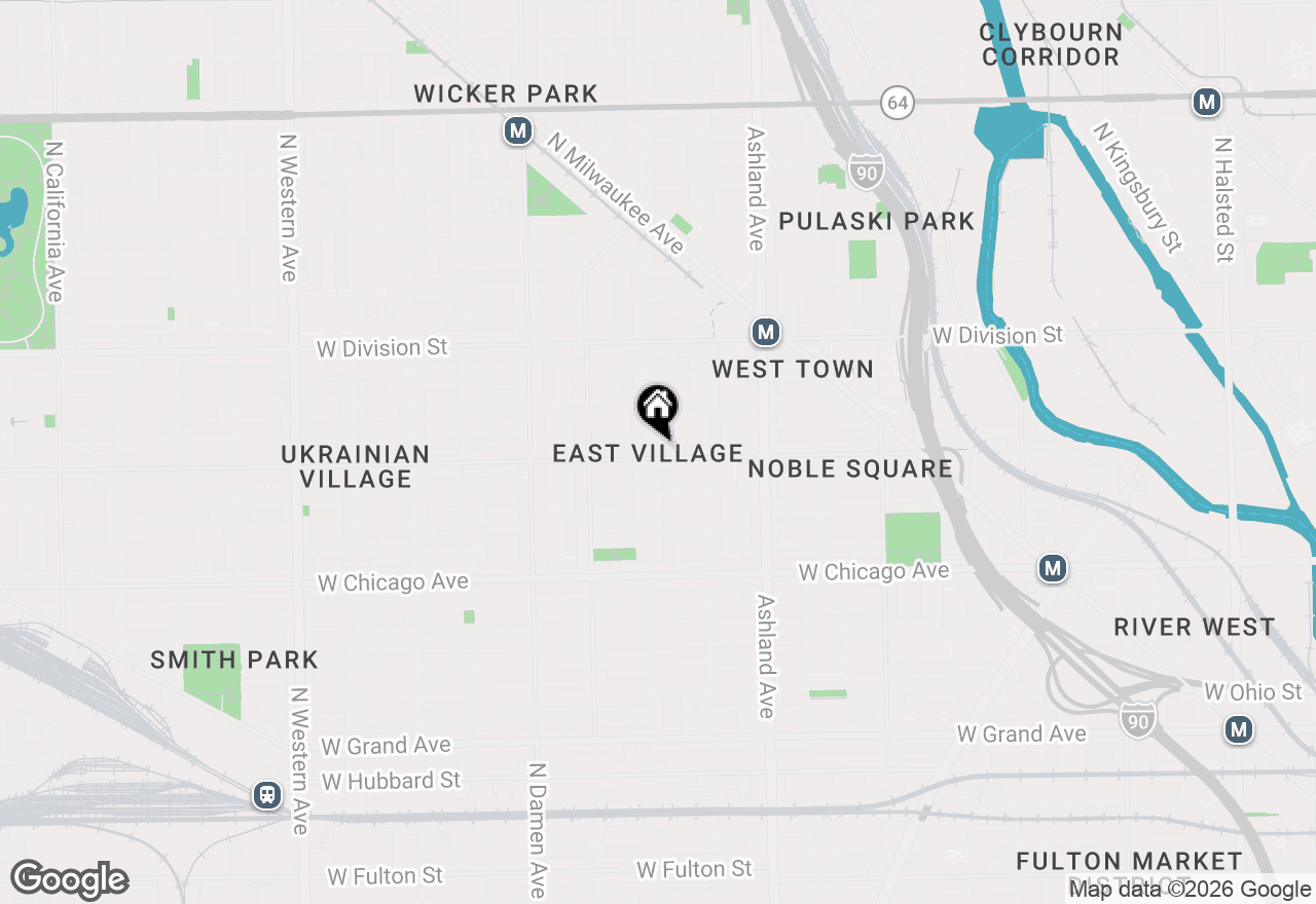 Map of 1752 W Augusta Boulevard #1, Chicago, IL 60622