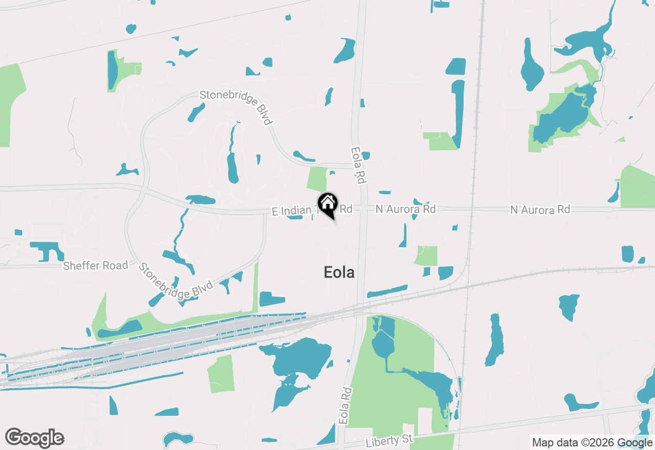 Map of 2889 Peachtree Circle, Aurora, IL 60502