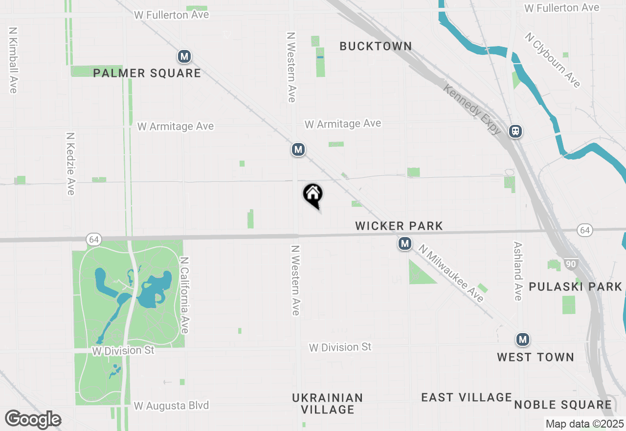 Map of 1645 N Claremont Avenue, Chicago, IL 60647