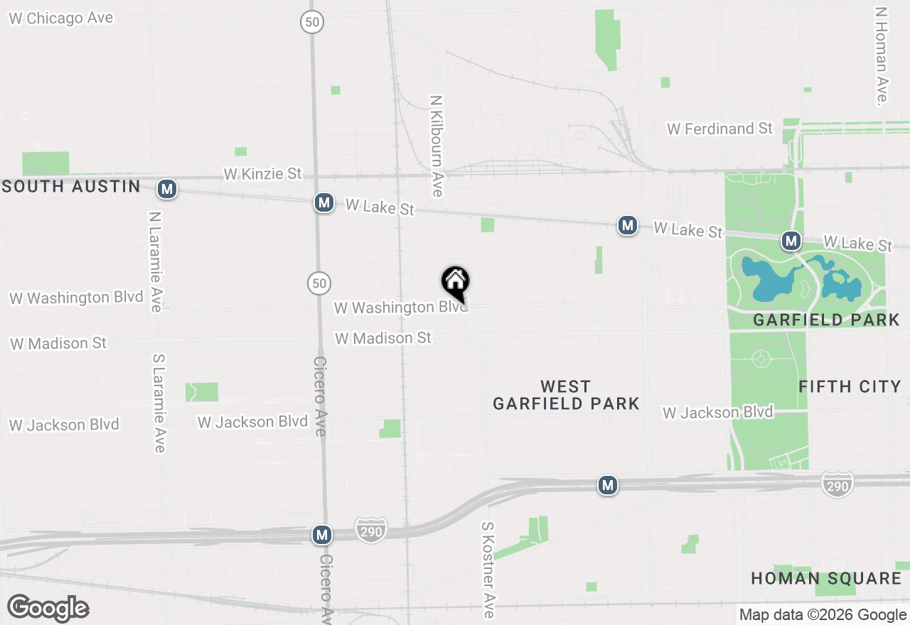 Map of (Address confidential), Chicago, Illinois 60624