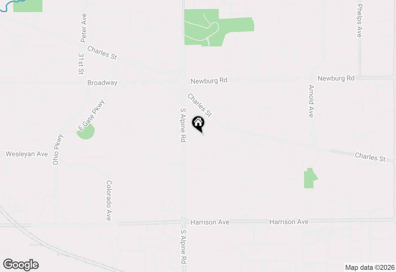 Map of 4524 Newcastle Road, Rockford, IL 61108