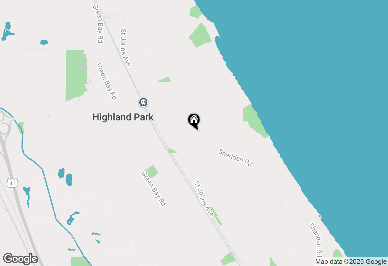 Map of 1499 Sheridan Road, Highland Park, IL 60035