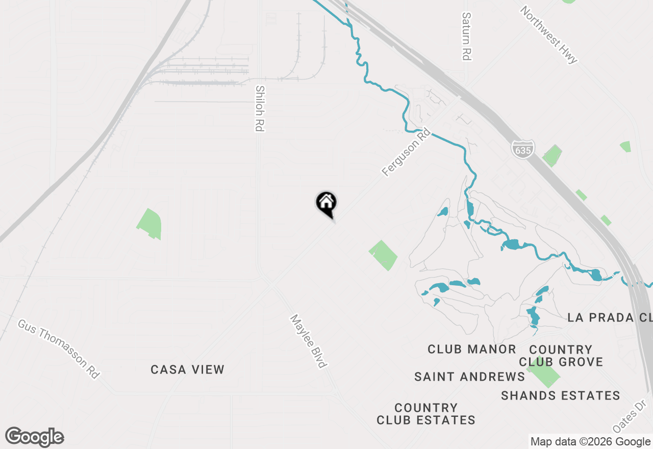 Map of 11051 Ferguson Road, Dallas, TX 75228