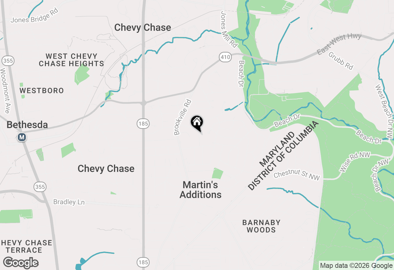 Map of 7318 Delfield Street, Chevy Chase, MD 20815