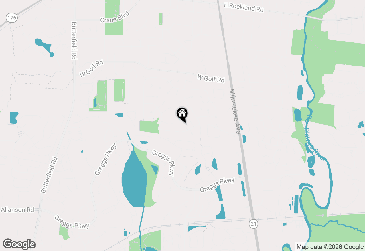 Map of 1145 Weeping Willow Lane, Libertyville, IL 60048