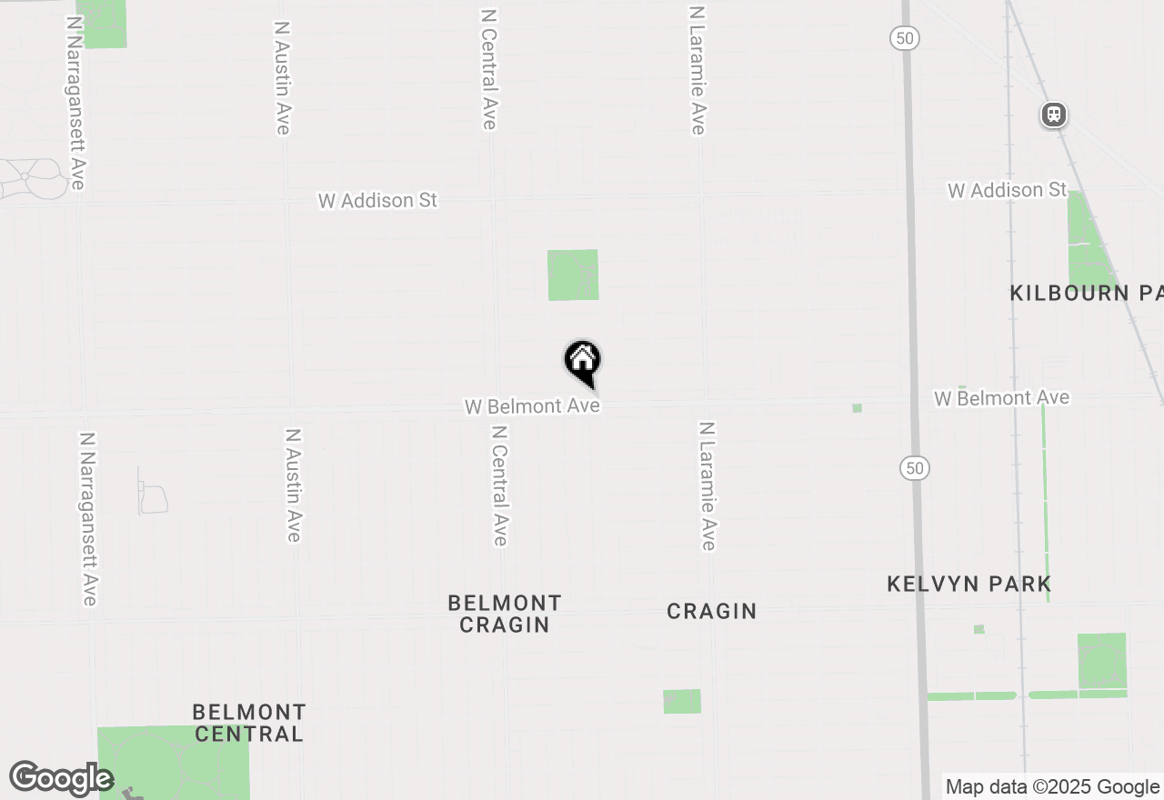 Map of 5420 W Belmont Avenue #2W, Chicago, IL 60641